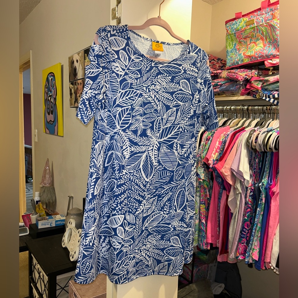 💙🩵♦️NWT Ruby Rd. Tropical Dress🩵💙 - Picture 11 of 12